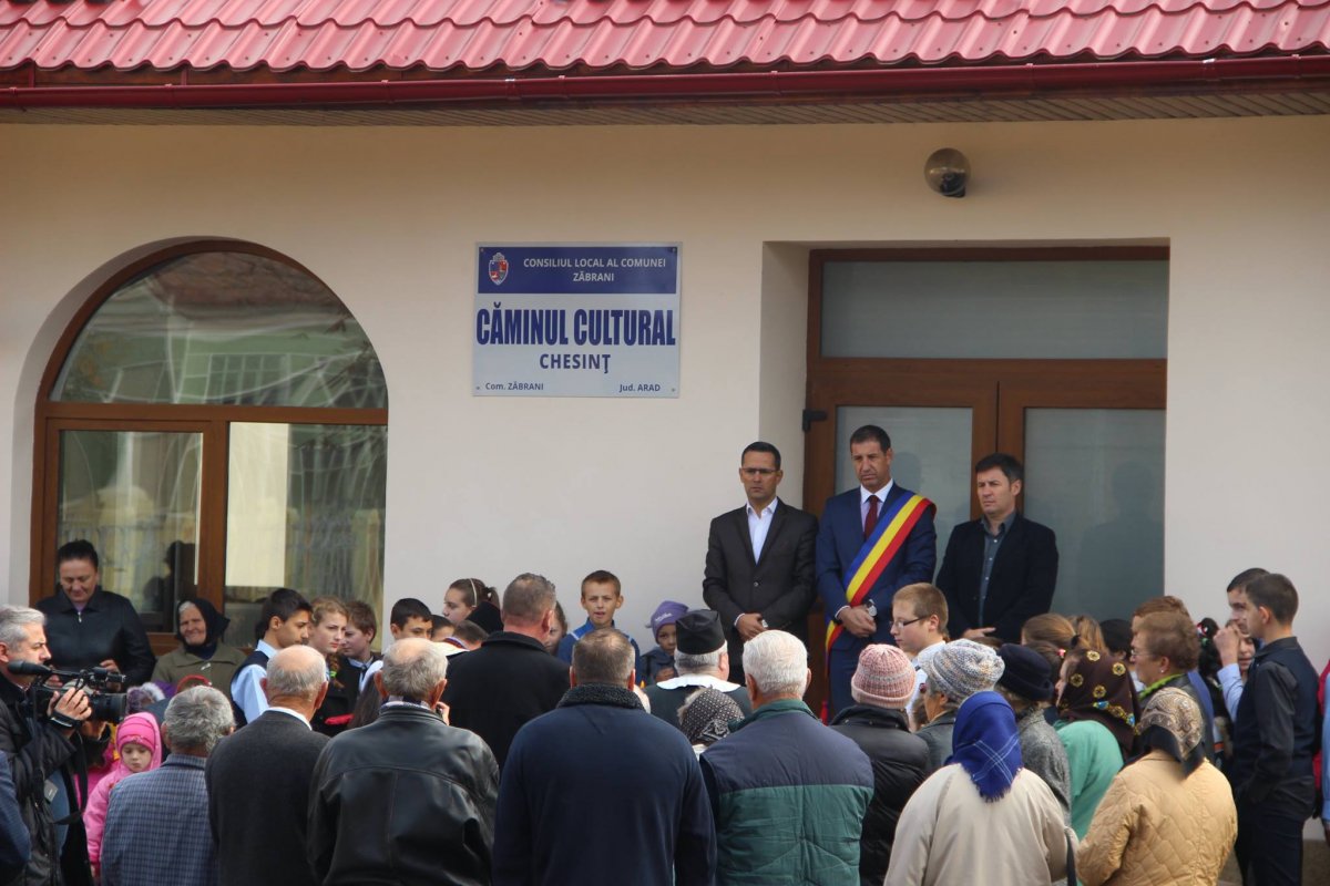 Căminul cultural din Chesînţ a fost inaugurat