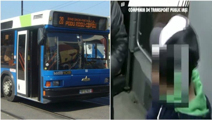 Imaginile cu momentul în care un adolescent din Iaşi e înjunghiat într-un autobuz, date publicităţii