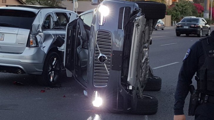 Momentul în care o mașină autonomă Uber accidentează mortal o femeie
