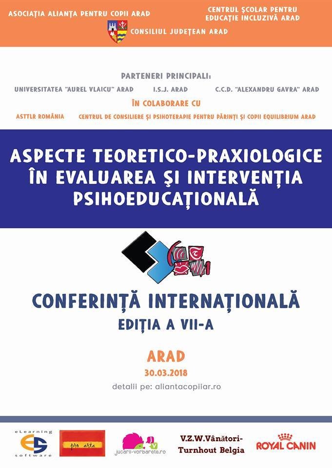 Conferința Internațională - Aspecte teoretico-praxiologice în evaluarea și intervenția psihoeducațională