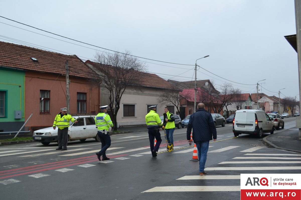Pensionar accidentat pe trecerea de pietoni de pe str. Andrei Șaguna