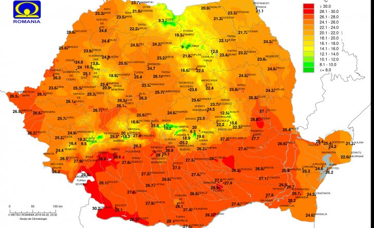 Ieri a fost cea mai caldă zi de aprilie din istorie! Când scăpăm de 