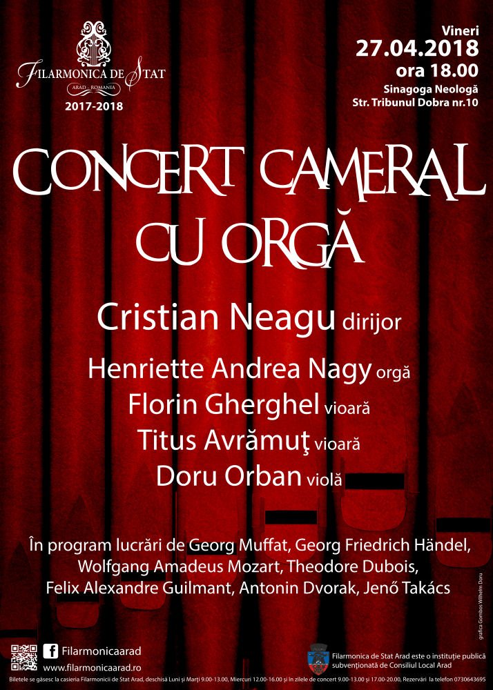 Sinagoga neologă, gazda unui nou concert cameral cu orgă