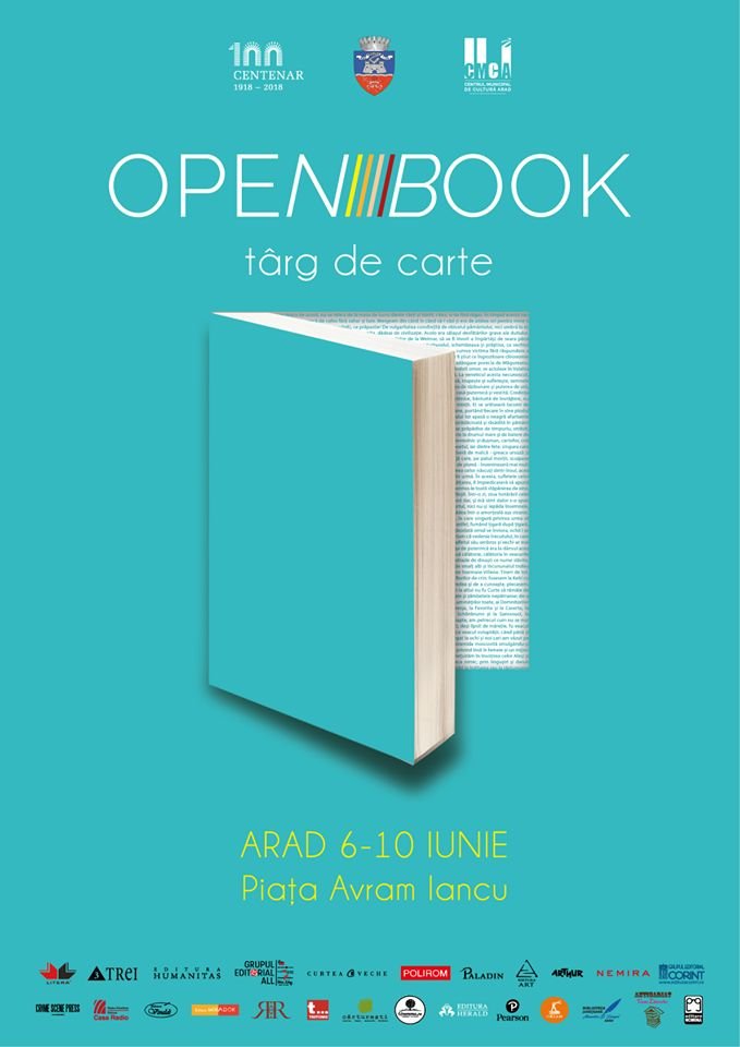Târgul de carte în aer liber „Open Book”, în premieră, la Arad