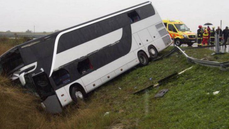 Autocar cu 48 de români, implicat într-un grav accident în Bulgaria
