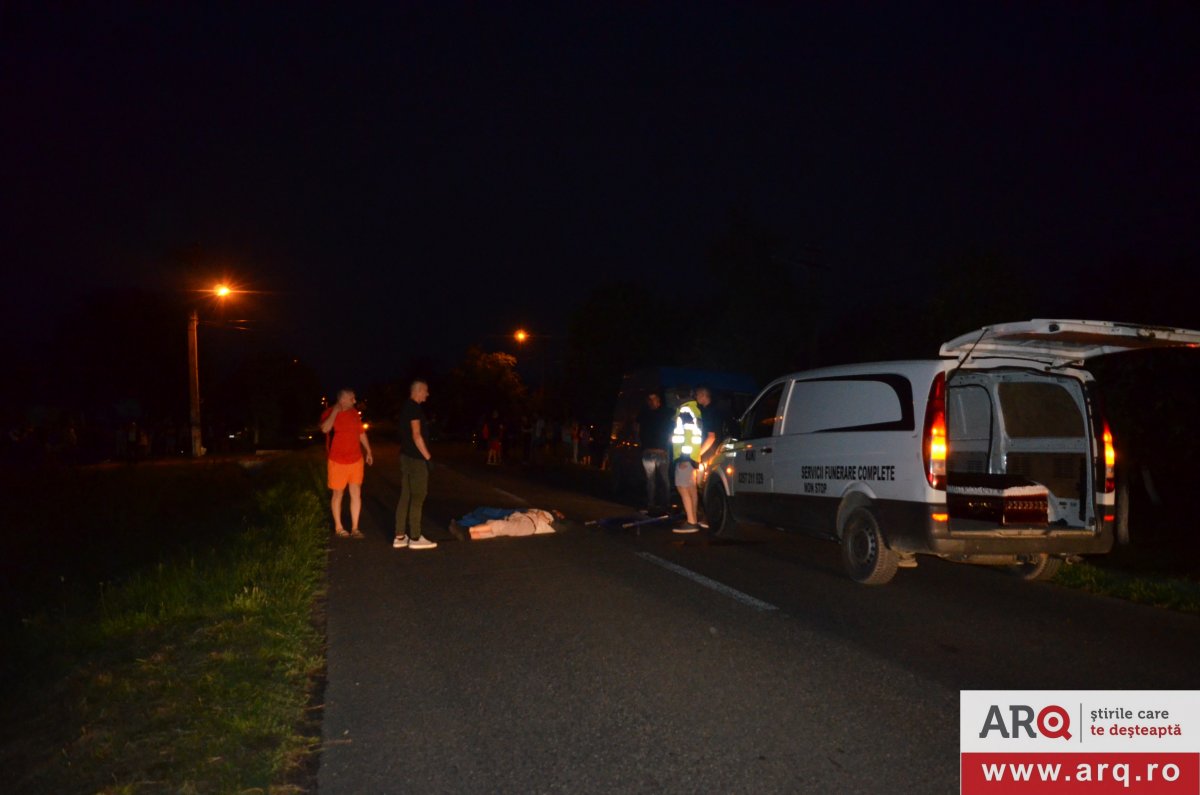 Accident mortal cu Ford contra biciclist la Aluniș (FOTO)