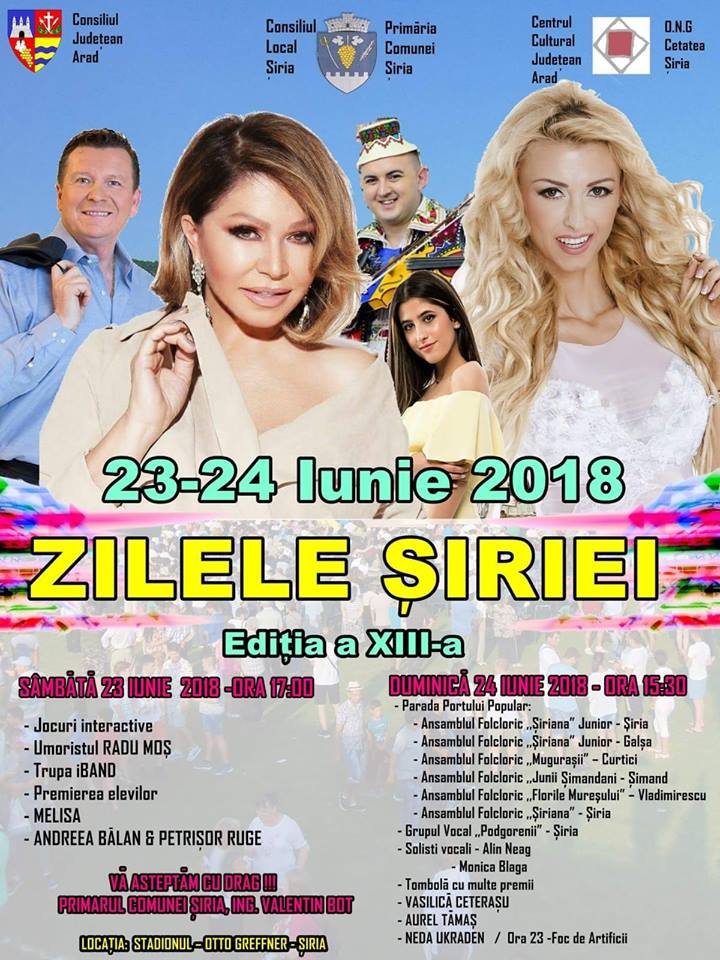 ZILELE ȘIRIEI 23-24 iunie 