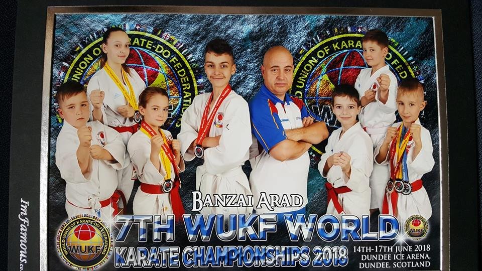 7 medalii pentru Banzai Karate Club Arad la Mondiale! 