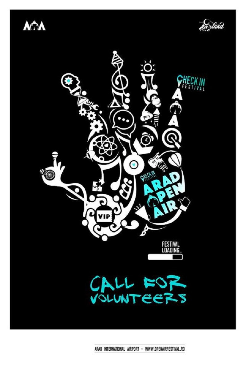 Recrutăm voluntari pentru cele trei zile de distracție continuă la Arad Open Air Festival.