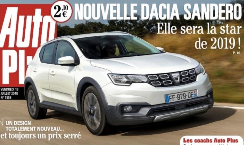 Prima imagine cu noua Dacia Sandero, publicată de presa franceză: „Va fi starul anului 2019”