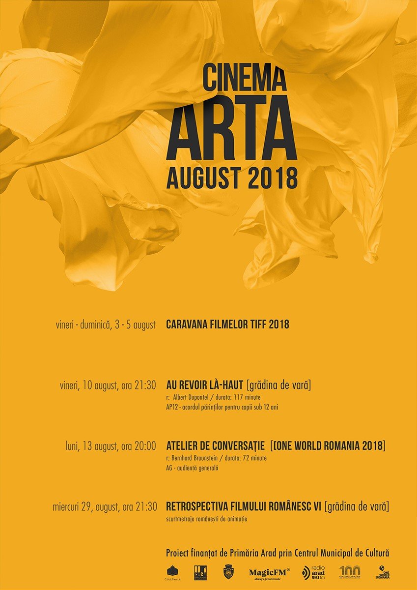 Filmele lunii august la Cinema Arta