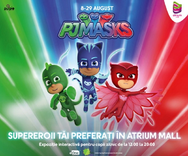 Eroii în pijamale, PJ Masks vin în Atrium!