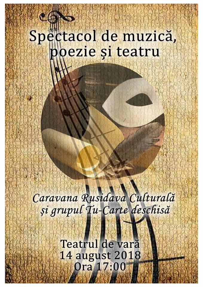 Invitaţie la poezie, teatru şi muzică pe scena Teatrului de Vară!