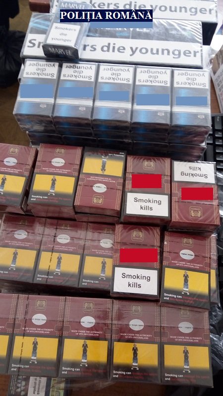 Peste 12.000 de țigarete de contrabandă indisponibilizate de polițiști