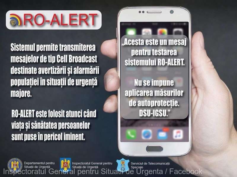 RO - ALERT va fi testat și în judeţul ARAD!