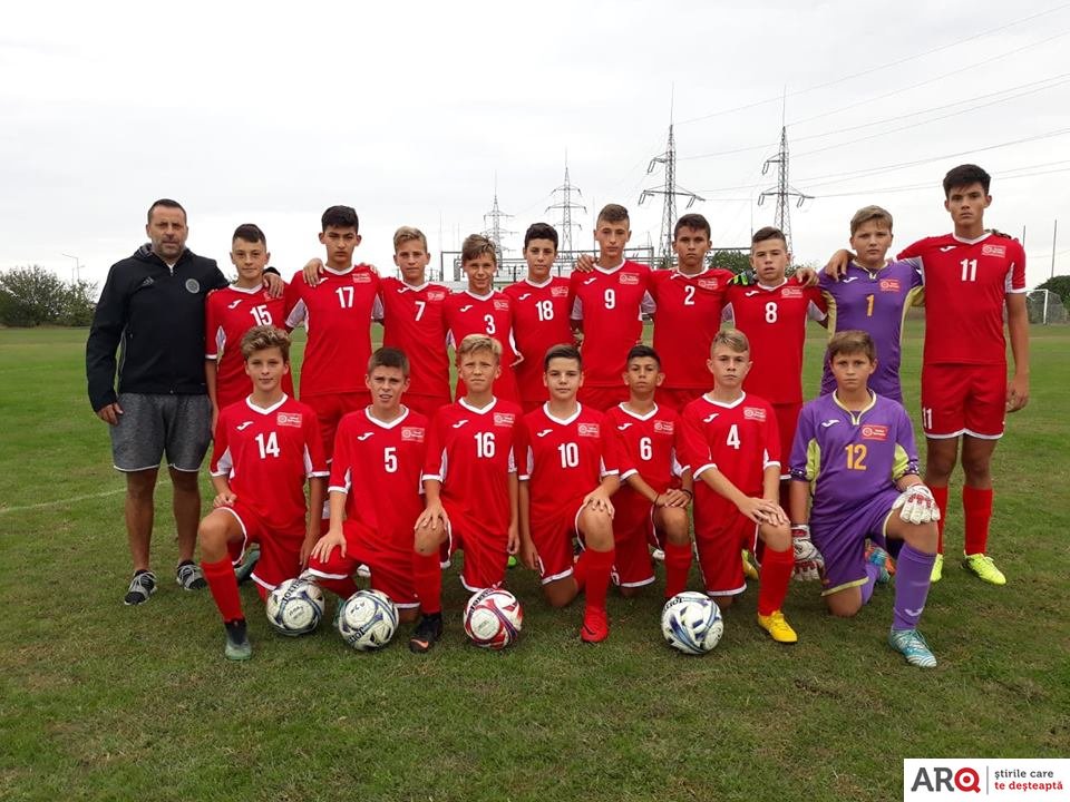 Selecționata de fotbal a  județului Arad , Under 14, a învins la Turneul Speranțelor,  pe cea a județului Hunedoara