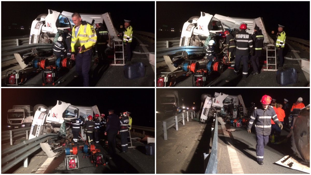 Accident mortal cu TIR la ieșirea de pe autostrada Timișoara-Arad în Zona Industrială (FOTO/VIDEO)