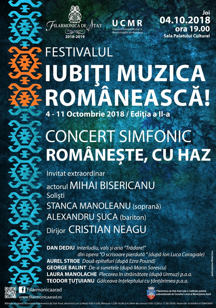  Cea de a doua ediție a Festivalului “Iubiți muzica românească!”, la Palatul Cultural