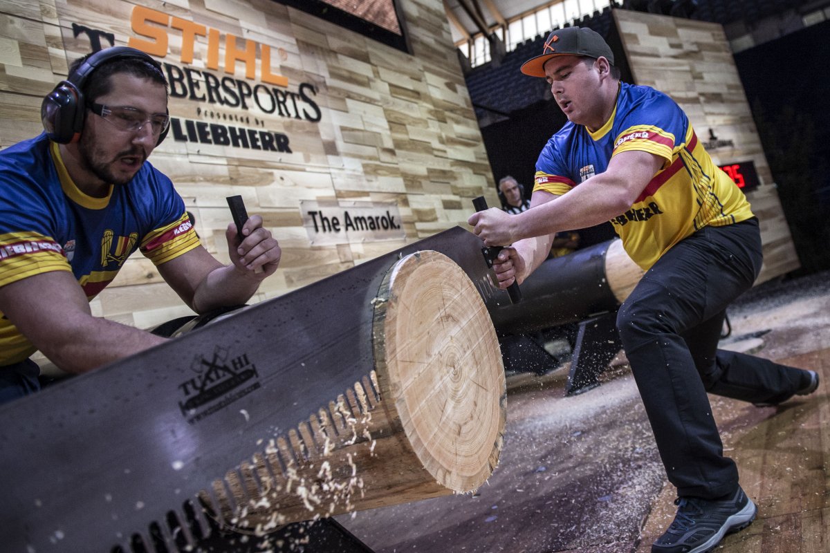România țintește la Liverpool între primele zece țări la mondialele tăietorilor de lemne Timbersports, pe un scenariu realist
