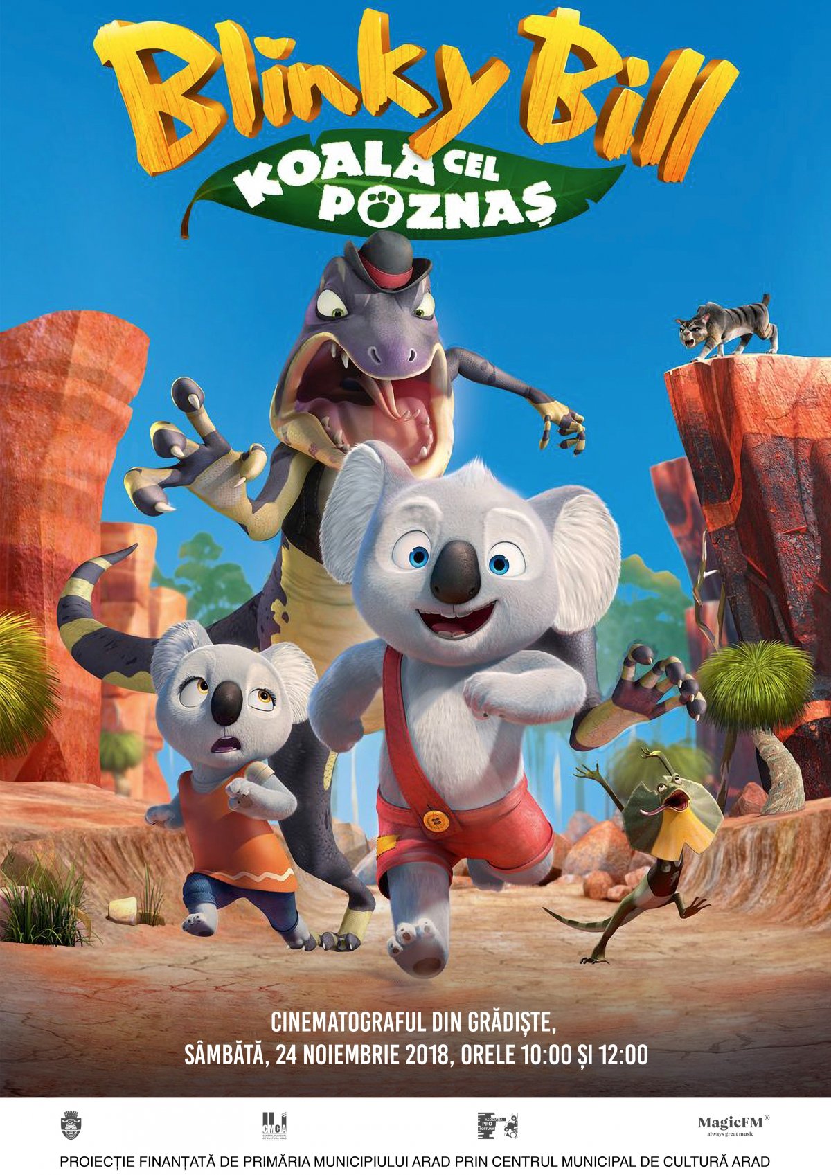 Animația „Blinky Bill – Koala cel poznaș“, la Cinema Grădiște