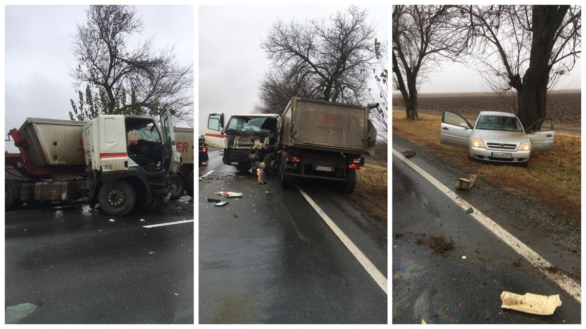 Accident între un TIR si un Opel la Păuliș (FOTO)