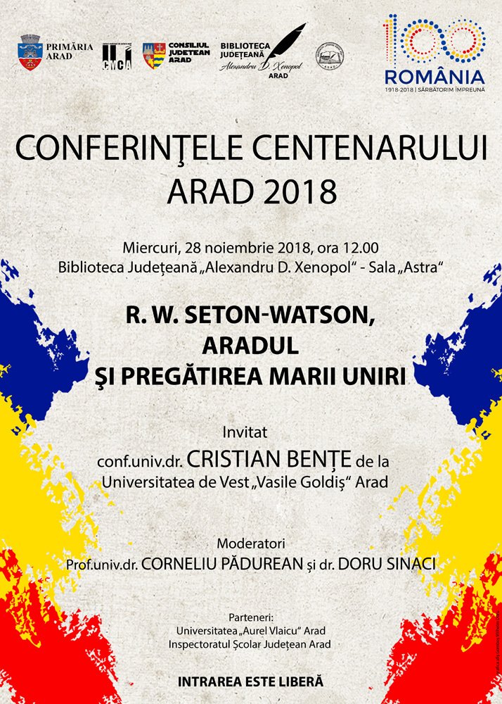 Centenarului, ediția a VIII-a. Invitat, conf.univ.dr. Cristian Bențe 