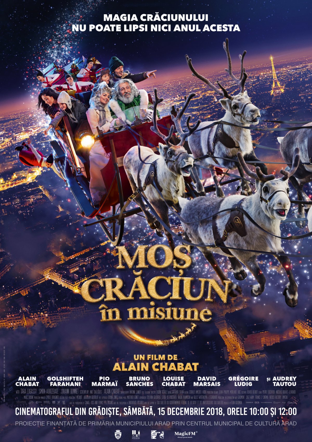  „Moș Crăciun în misiune“, ultima proiecție din 2018, la Cinema „Grădiște“