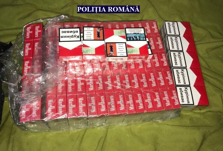 Peste 117.000 fire tigarete indisponibilizate de polițiști in urma a doua percheziții domiciliare