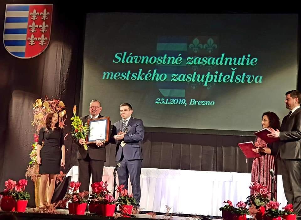 Vasile Ciceac, cetățean de onoare al orașului slovac Brezno!