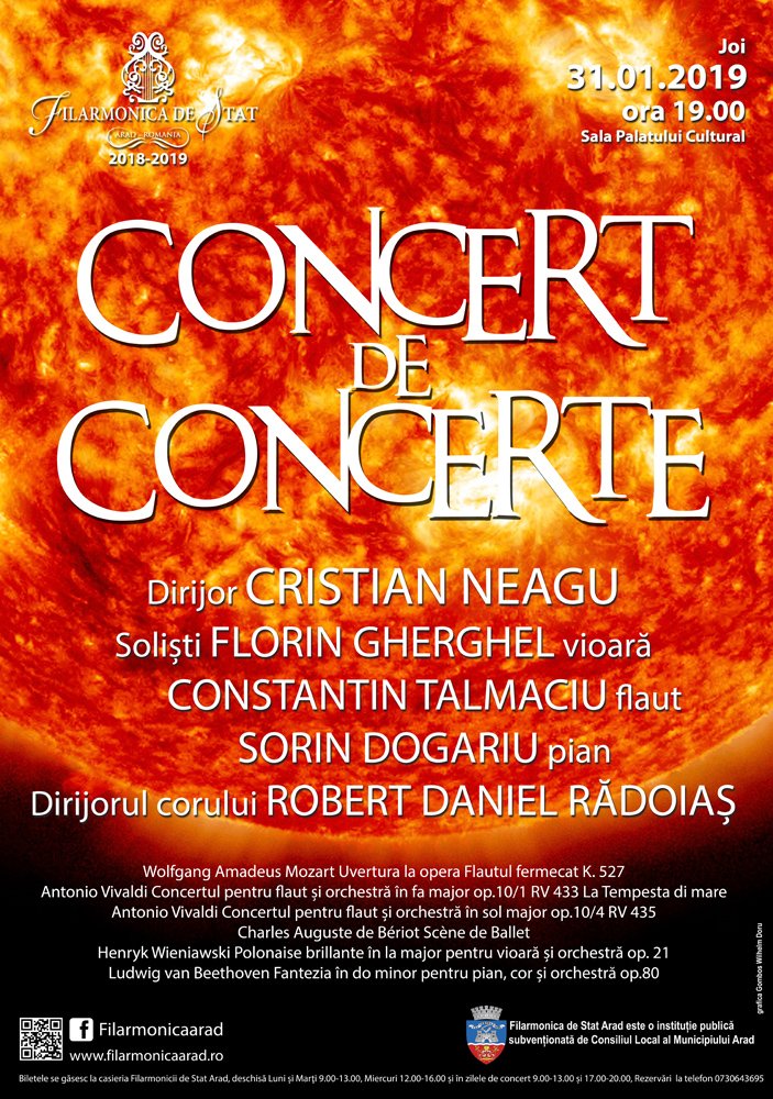 Concert de concerte la Filarmonică