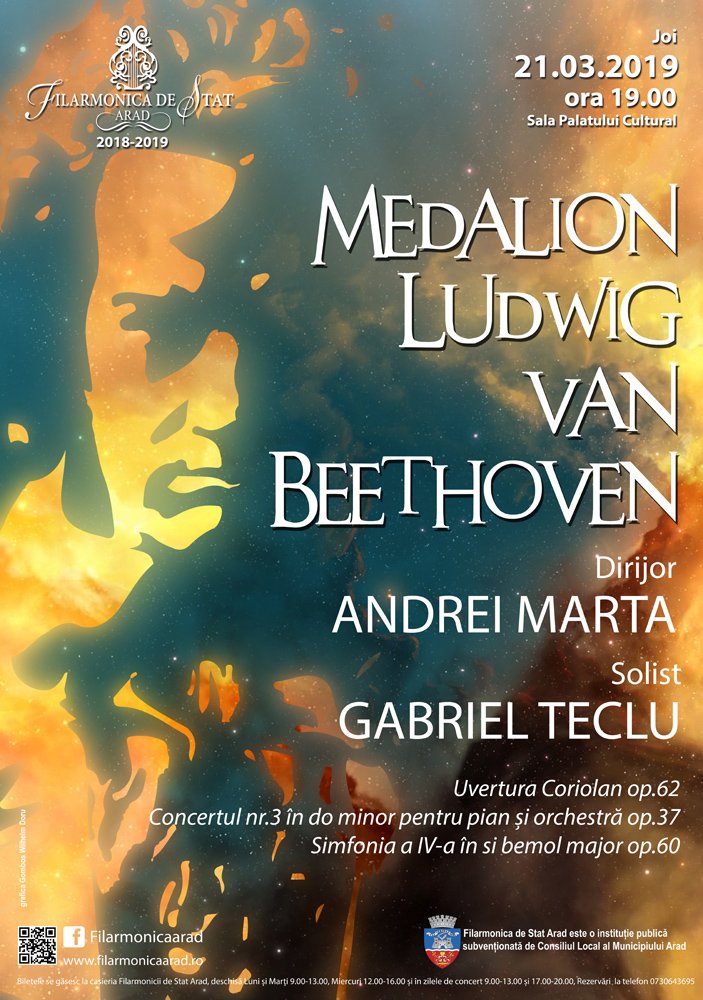 Bathroom Tutor handling Partituri de Ludwig van Beethoven, în concertul Filarmonicii de Stat Arad