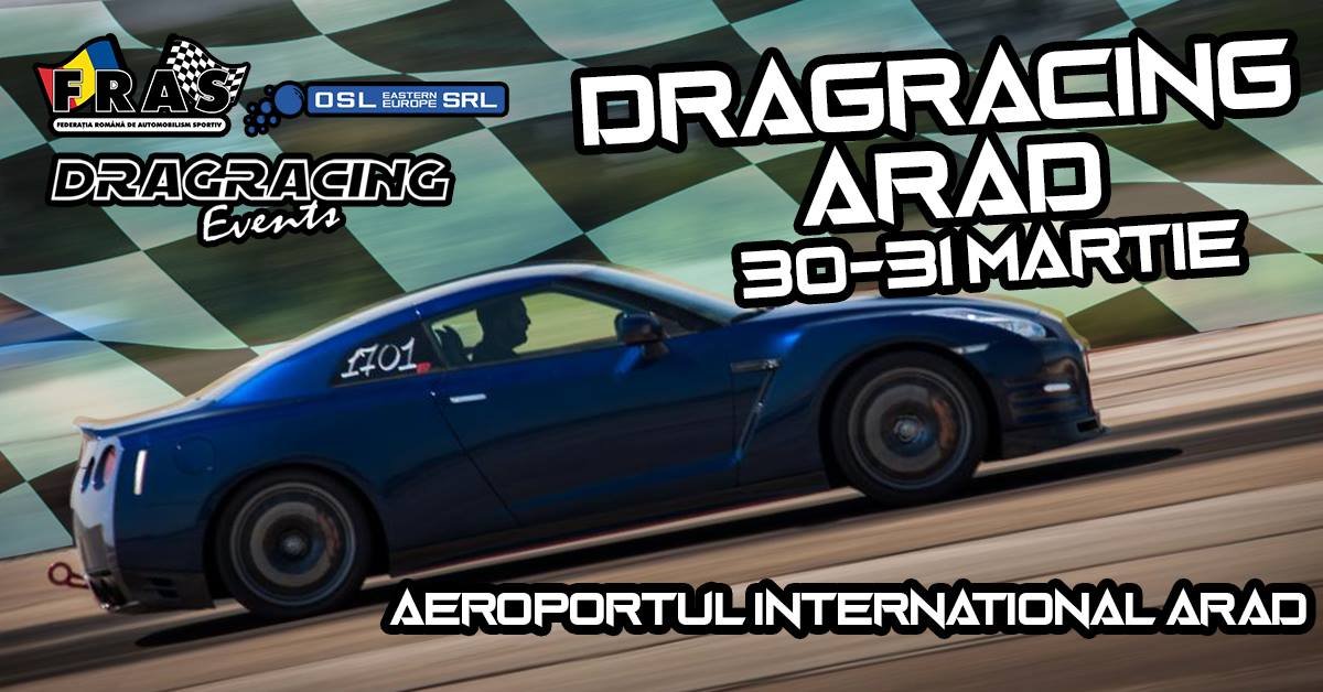 DRAG RACING EVENTS impreuna cu F.R.A.S. organizeaza primul Campionat National de Drag al Romaniei in 2019 la Arad