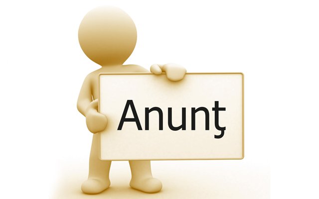 ANUNŢ 