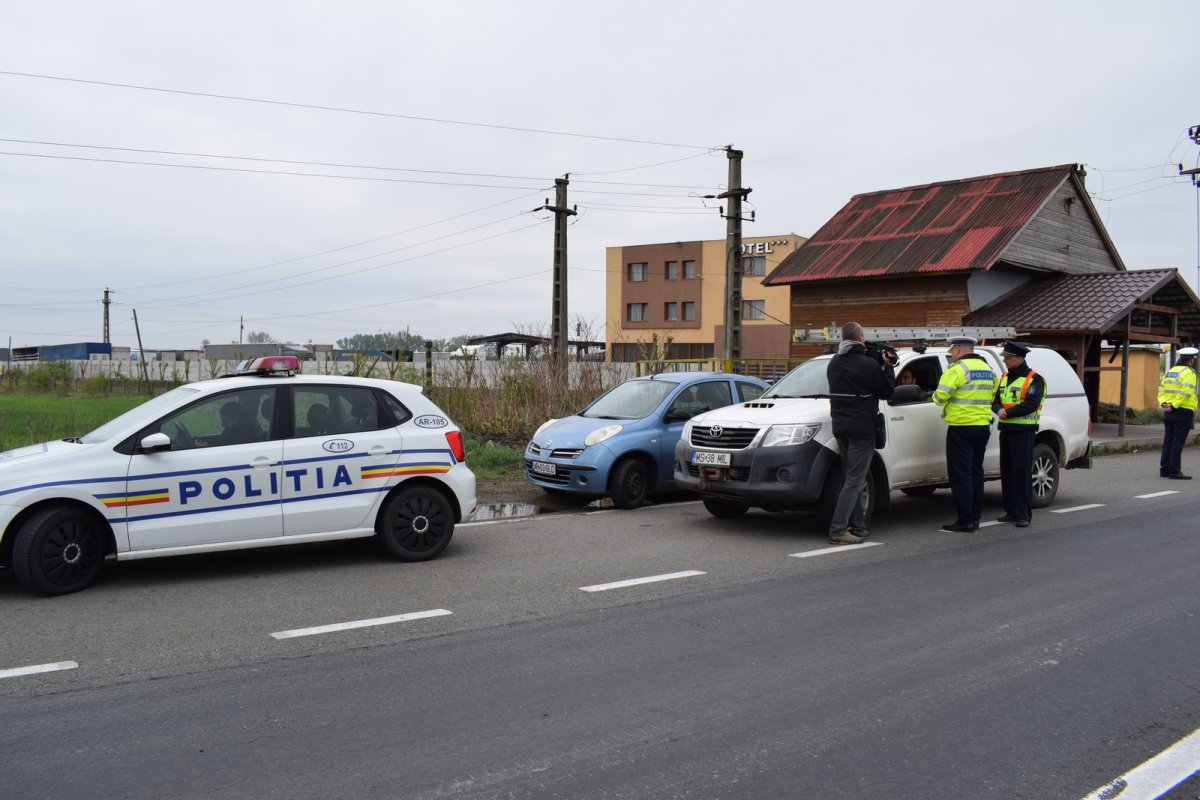 Poliția rutieră Arad & Békés, acțiune comună pe șoseaua Arad - Nădlac (DN 7) Foto-Video !