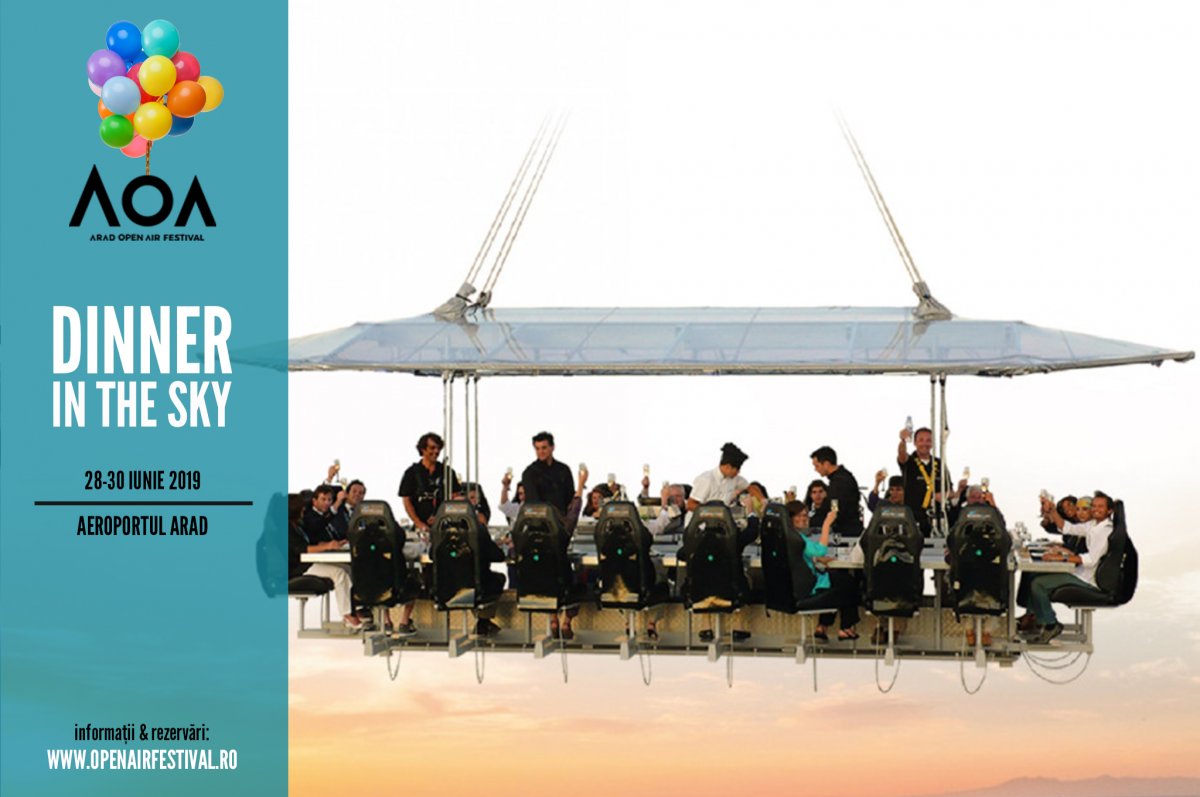 Dinner in the sky @ Arad Open Air Festival (AOA)