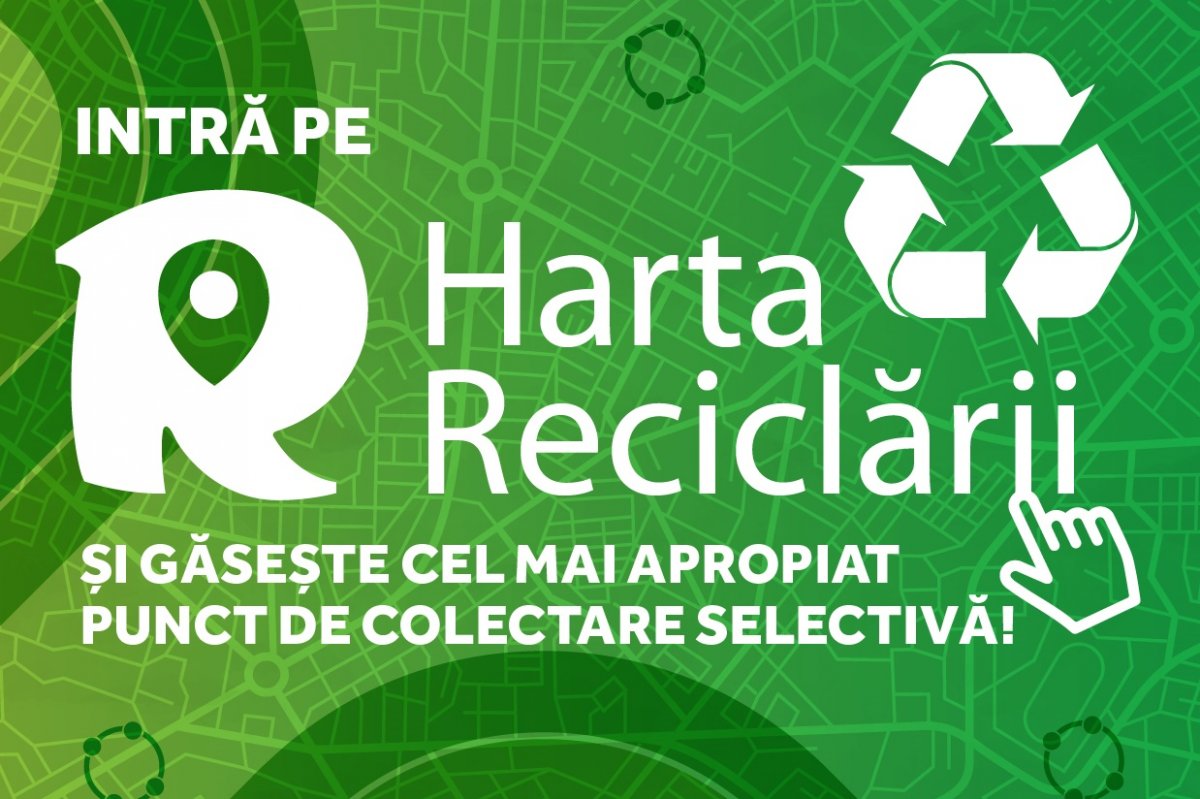 S-a lansat Harta Reciclării, o platformă interactivă și educativă pentru localizarea punctelor de colectare selectivă a deșeurilor reciclabile din România