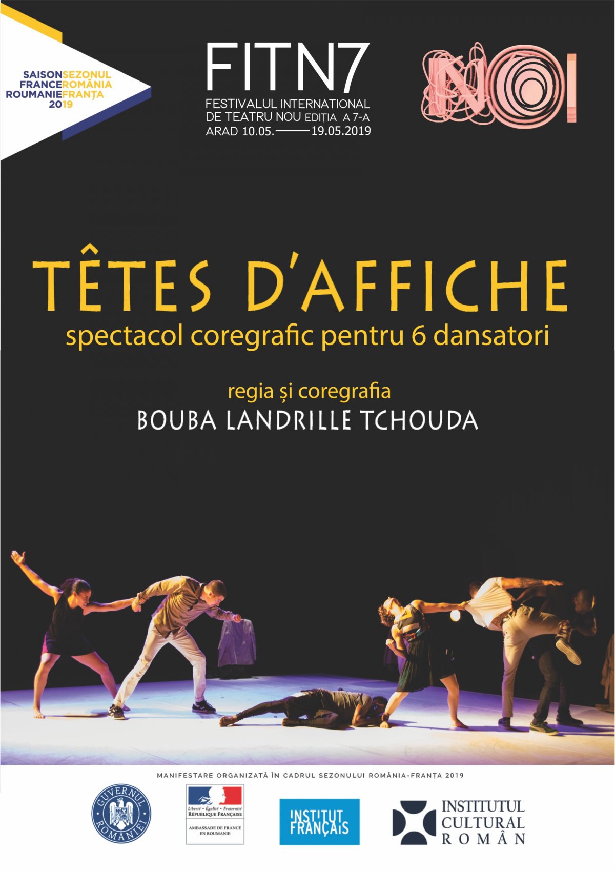  Festivalul Internațional de Teatru Nou îi aduce la Arad  pe coregraful Bouba Landrille Tchouda și Compania de Dans Cie Malka  (Grenoble Franța)