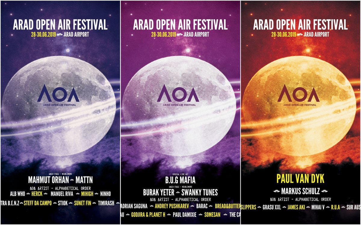 Programul complet - Arad Open Air Festival 2019