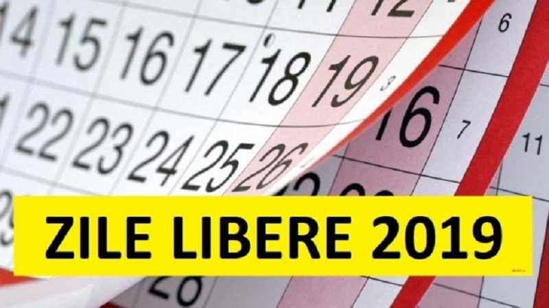 ZILE LIBERE 2019. O nouă minivacanţă pentru toţi salariaţii în această lună