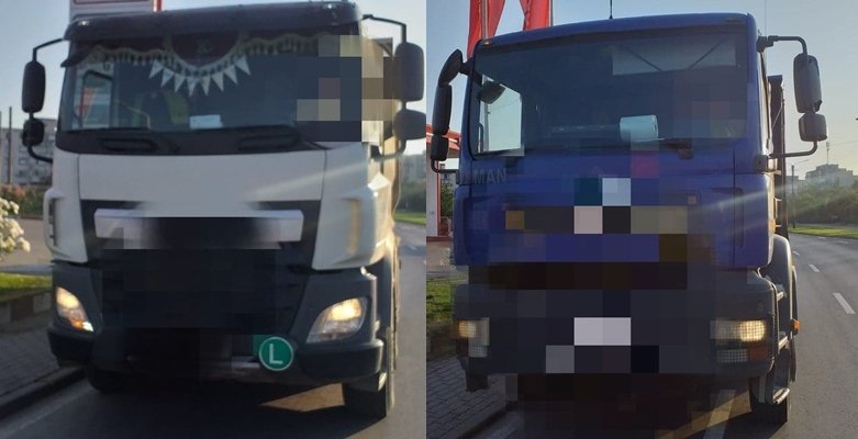 Doi şoferi de tir amendaţi de către Poliţia Locală