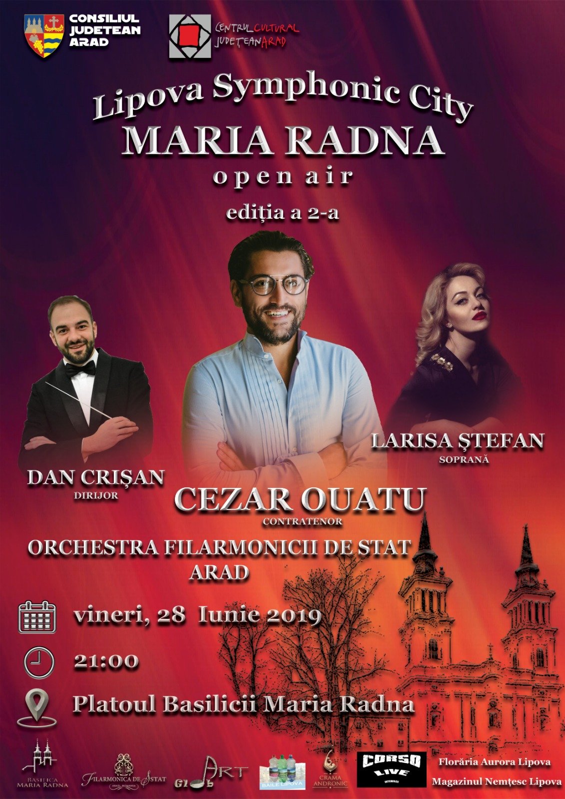 Cezar Ouatu cântă la Lipova Symphonic City