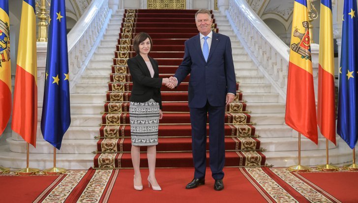 Iohannis, alături de Maia Sandu: România susține deblocarea asistenței financiare UE pentru Chișinău