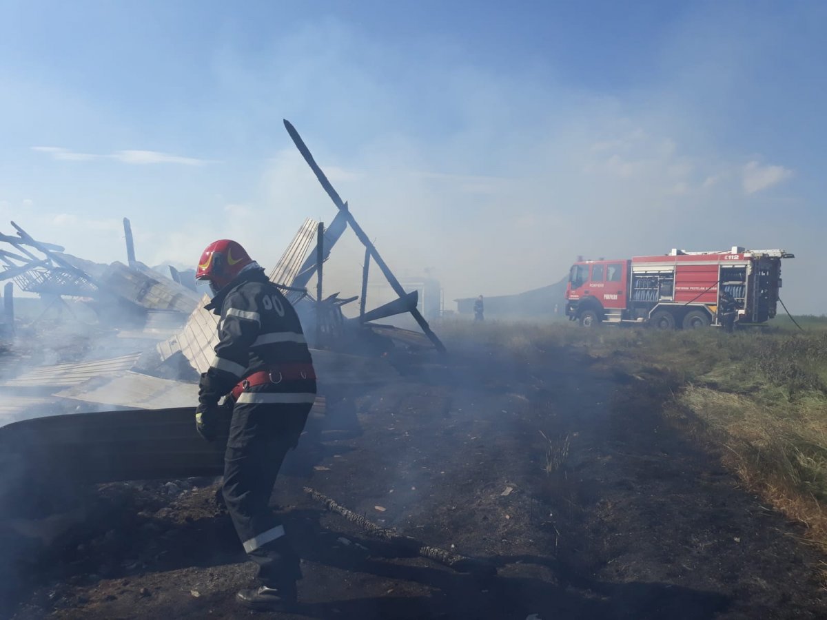 Incendiu la un saivan în Susag