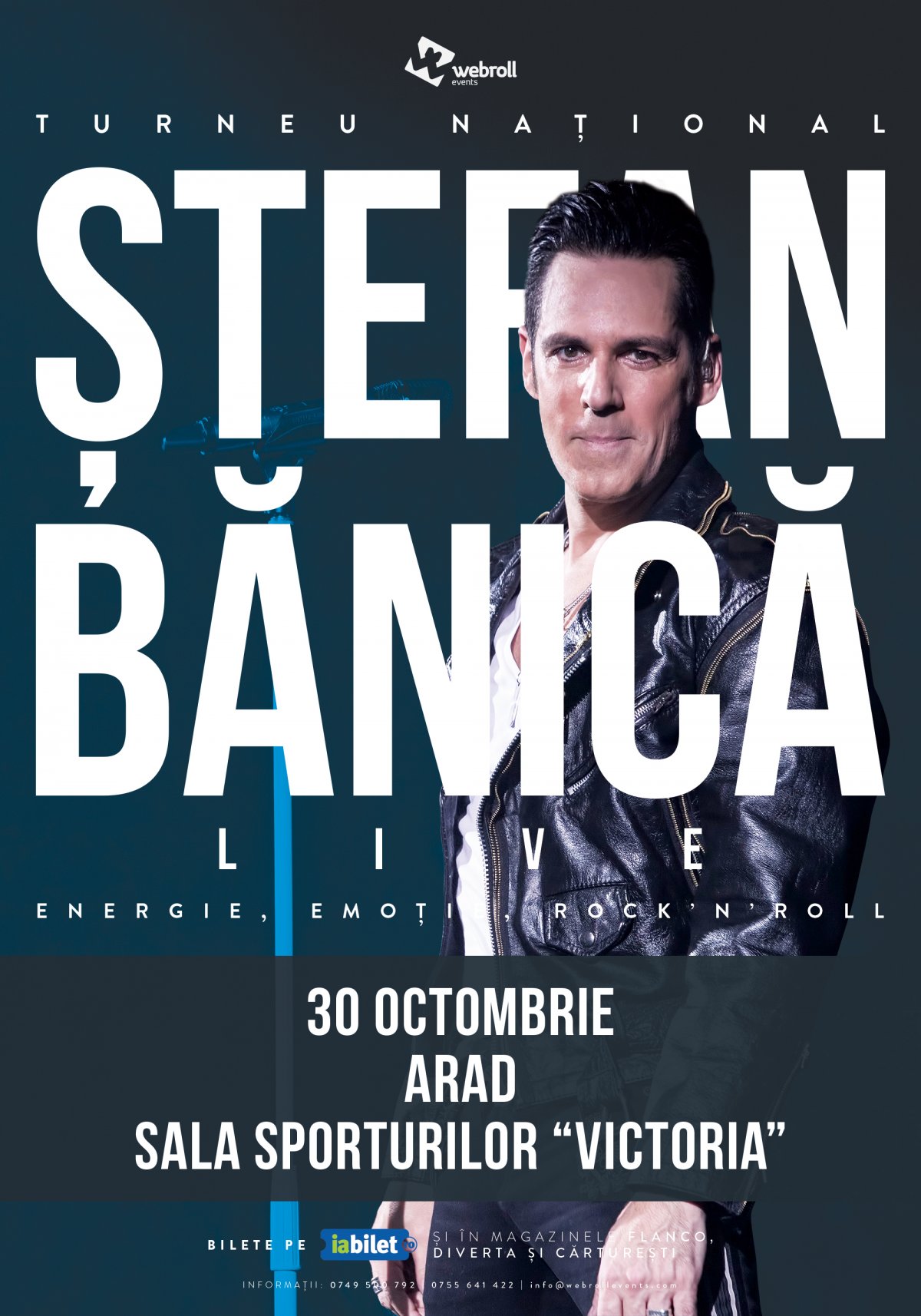 Ștefan Bănică va concerta la Arad pe data de 30 octombrie 2019