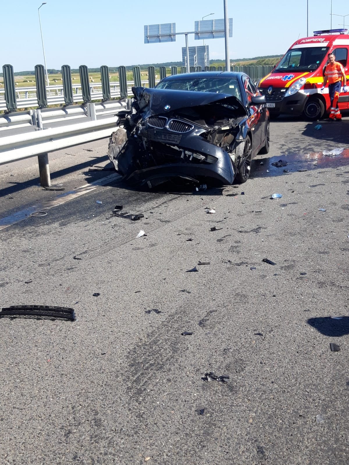 Accident pe autostrada Nădlac-Arad
