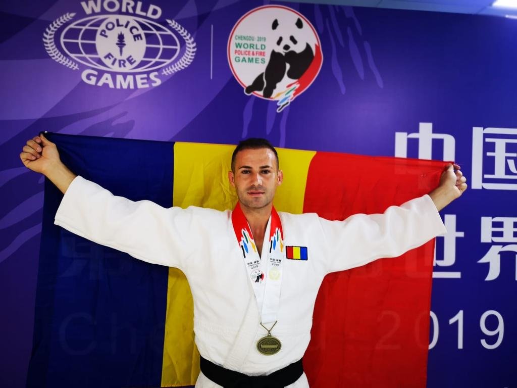 Daniel Lazăr (IPJ ARAD) - medalie de bronz la Jocurile mondiale ale polițiștilor și pompierilor 2019, în China