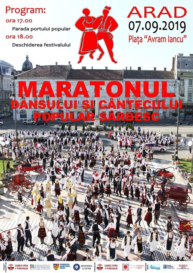Arădenii sunt invitați la „Maratonul dansului și cântecului popular sârbesc”