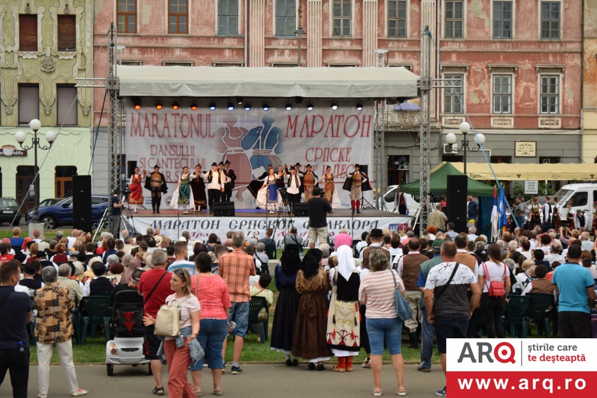 Și a fost „Maratonul dansului și cântecului popular sârbesc” la Arad