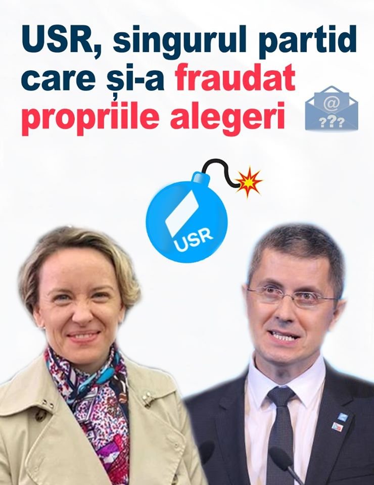 USR, singurul partid care și-a fraudat propriile alegeri!