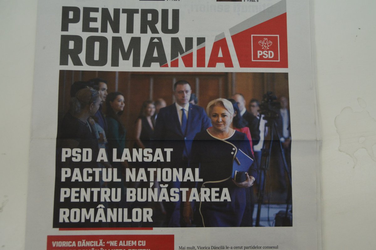 Zeci de copaci au fost tăiaţi pentru ca PSD-ul să îţi spună ce roz e viaţa în România 